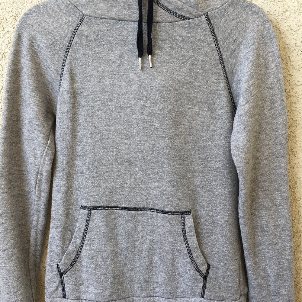 Derek Heart Heathered Grey Hoodie